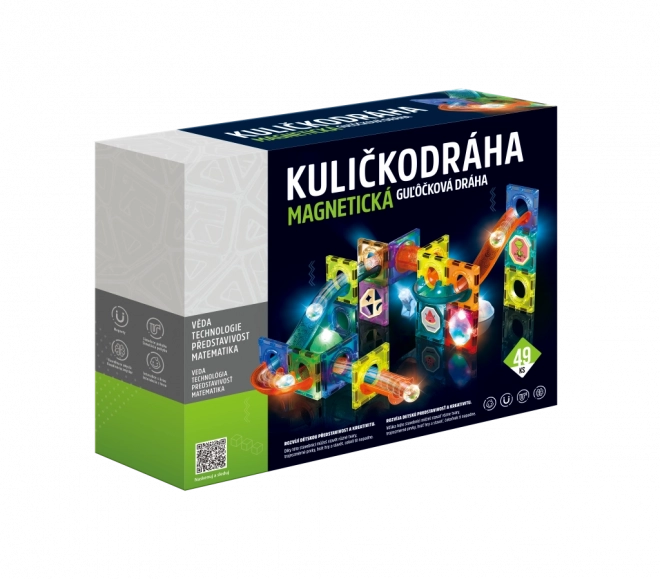 Magnetna kroglična steza s svetlobnimi efekti - 49 delov