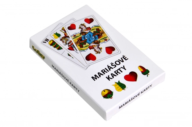 Mariáš karte v papirnati škatli