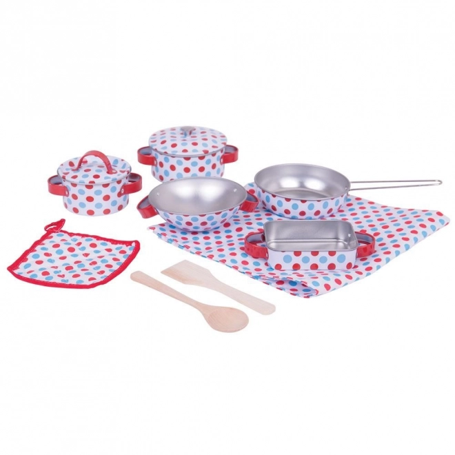 Bigjigs Toys Set posode s pikami