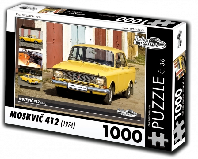 Sestavljanka Retro-avtomobili Moskvich 412 (1974) 1000 koščkov