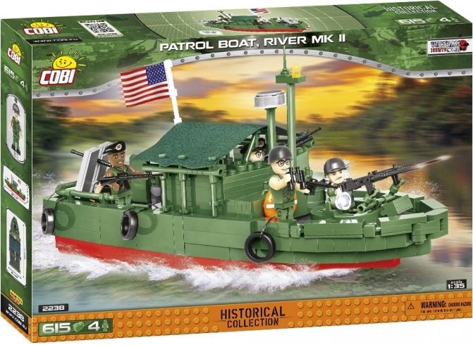 Konstrukcijski komplet patruljni čoln PBR River Mk II 1:35