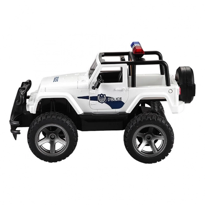 Daljinsko vodeno avto 1:12 Double Eagle (belo) Jeep (Policija) E550-003