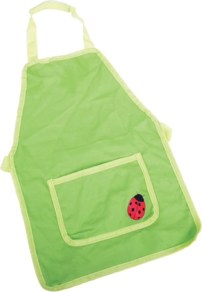 Otroški vrtni predpasnik zelen z pikapolonico BIGJIGS TOYS