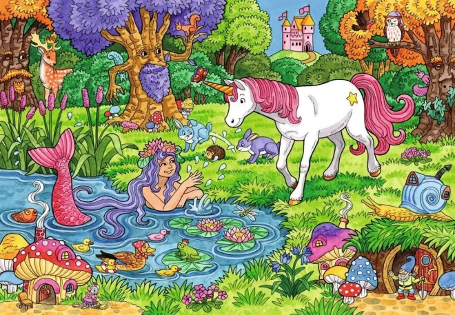Ravensburger sestavljanka Čarobni gozd 2x24 kosov