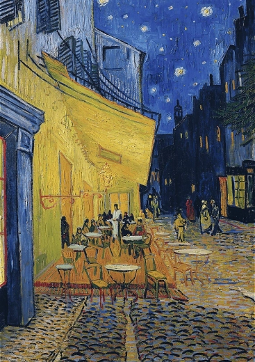 Puzzle Art Collection – terasa kavarne ponoči 1000 koščkov