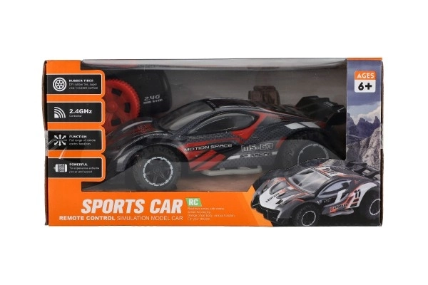 RC športni avto 2,4GHz srebrno-turkizno 20cm – Sivo-rdeče