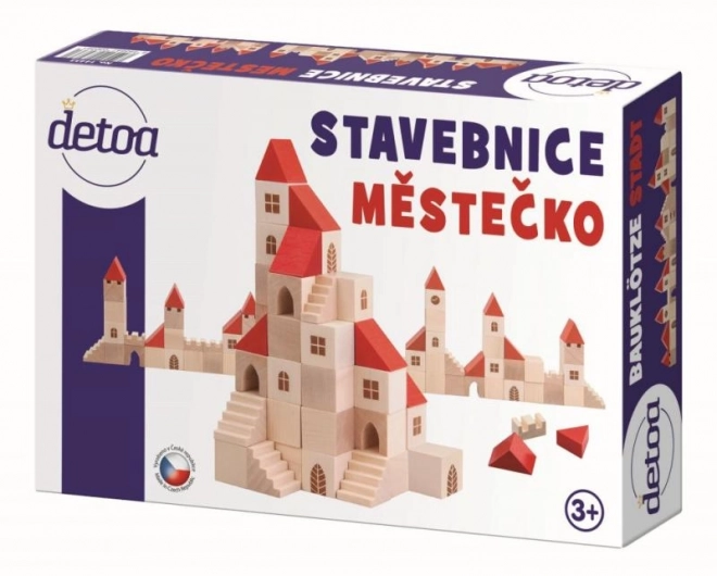 Lesena sestavljanka mestno naselje 100 kosov