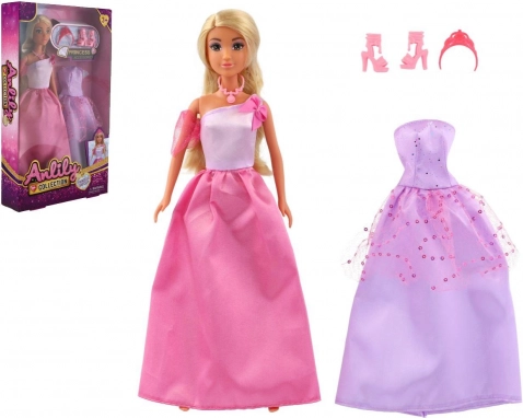Punčka princesa Anlily z nadomestnimi oblačili