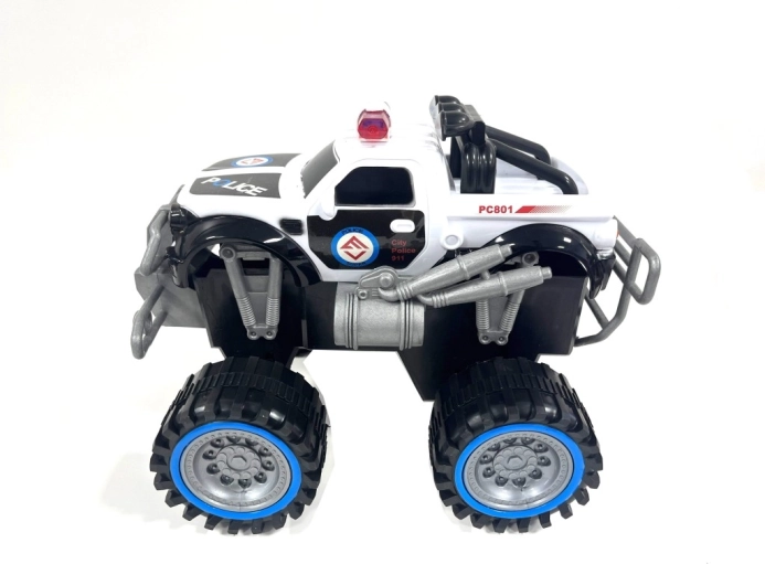 Vztrajnostni policijski monster truck avtomobilček