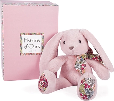 Plišasti rožnati zajček 25 cm - Histoire d'Ours