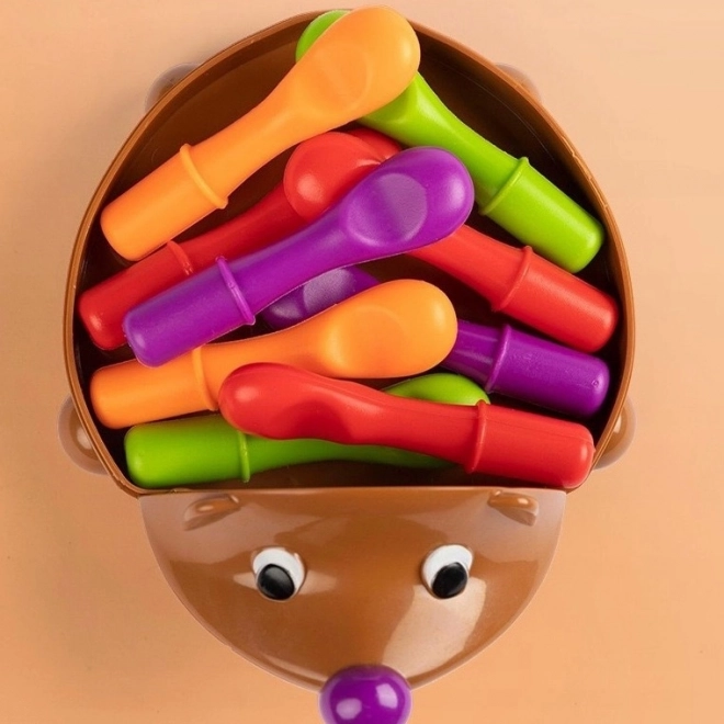 Woopie izobraževalna igra ježek sorter Montessori 4v1
