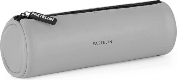 Okroglo etui PASTELINI iz PU, sivo