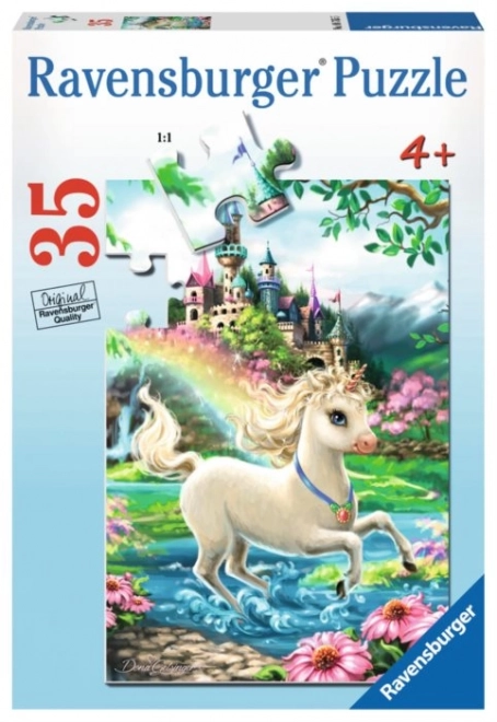 Sestavljanka grad z enorogom RAVENSBURGER 35 delov
