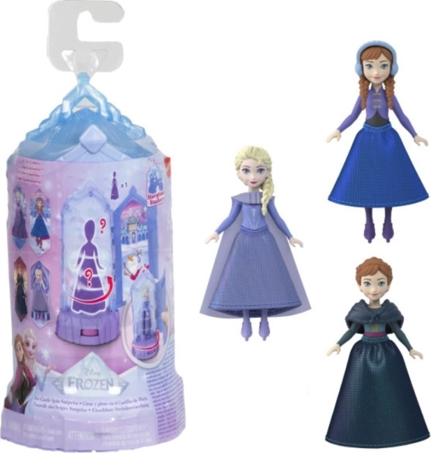 Punčka DISNEY FROZEN ledeni grad z vrtečim presenečenjem (mix)