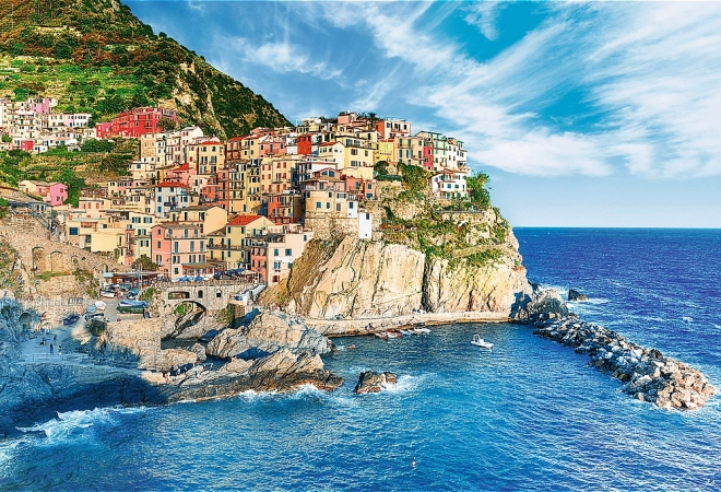 Komplet sestavljanke Manarola, Ligurija, Italija 1500 koščkov z lepilom