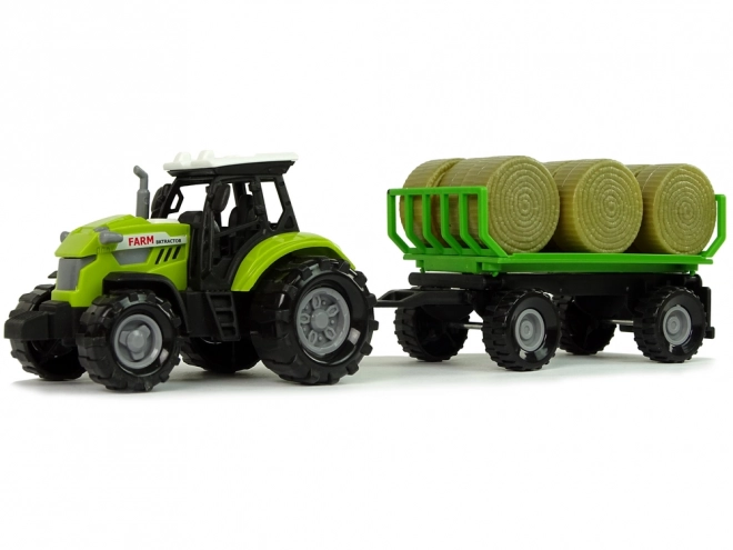 Traktor s prikolico Paketi sena Zvok Zelena