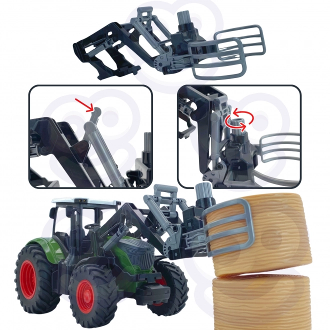 Komplet kmetijskih strojev traktor mini farma WOOPIE