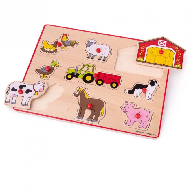 Vstavljanke kmetija Bigjigs Toys