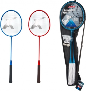 set badmintonskih loparjev in košark v etuiju