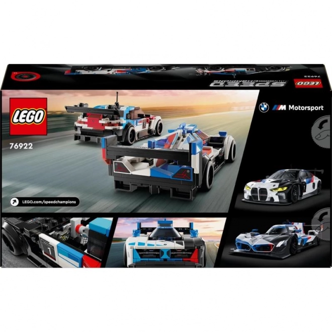 LEGO Speed Champions 76922 Dirkalni avtomobili BMW M4 GT3 in BMW M Hybrid V8