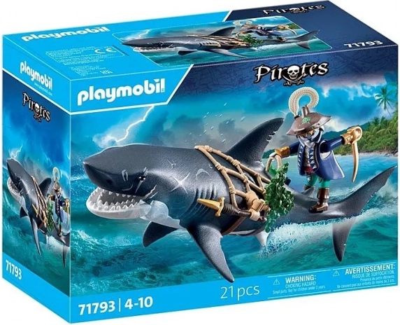 Playmobil Pirates orjaški morski pes s piratom