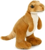 Rjav plišasti dinozaver 20 cm