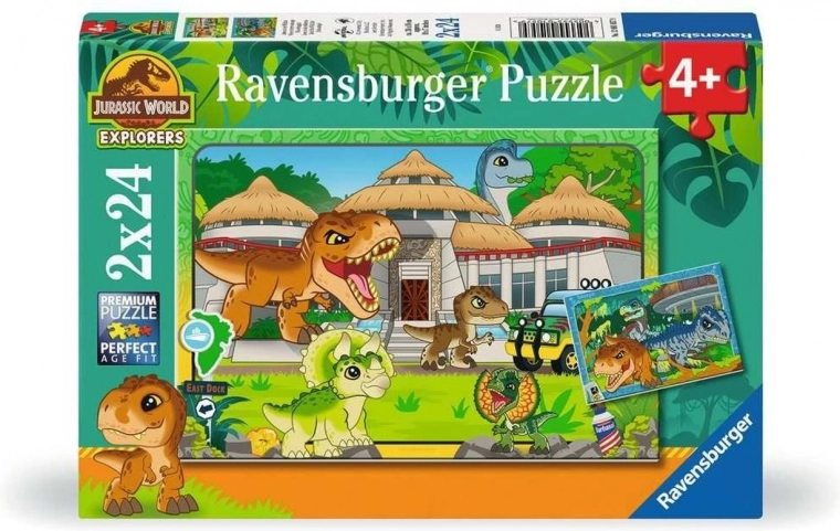 Sestavljanka JURASSIC WORLD 2×24 kosov RAVENSBURGER