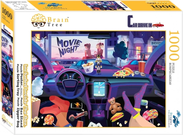 Sestavljanka Brain Tree V drive-in kinu 1000 koščkov