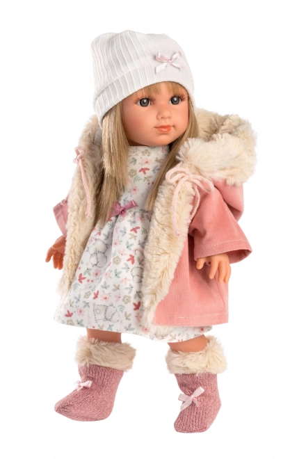 Llorens 53541 ELENA - realistična punčka z mehkim tekstilnim telesom - 35 cm