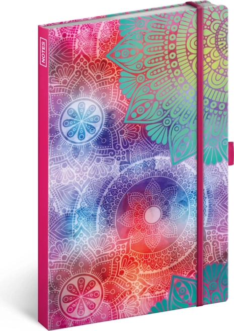 Črtasti zvezek mandala A5, 172 strani, 100 g/m²