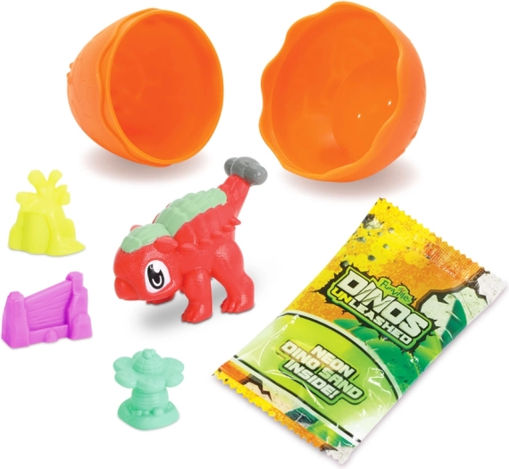 Dino presenečenje s figurico in neonskim peskom