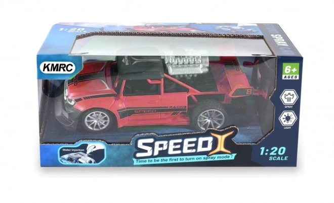 RC avto 1:20 z dimnim učinkom rdeče