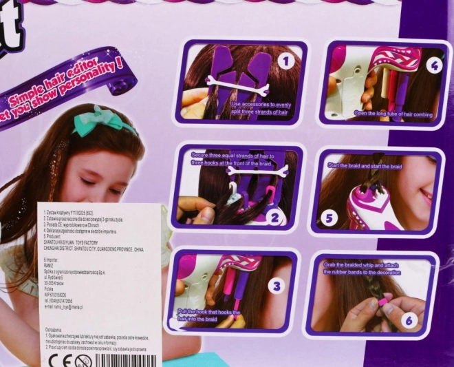 Otroški set za pletenje 6+ Brivnik za lase + dodatki