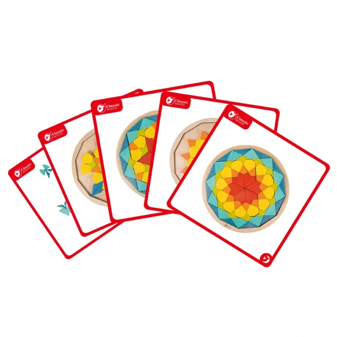 Montessori sestavljanka mandala - vzorci, oblike in barve