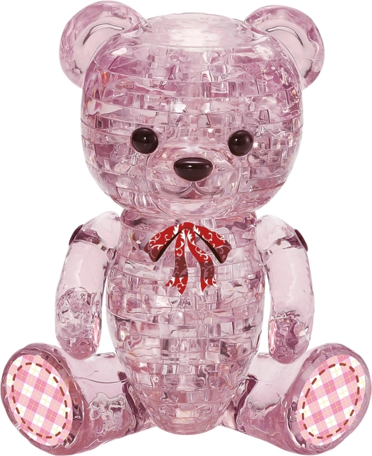 HCM KINZEL 3D kristalni puzzle medvedek Lily, 48 koščkov