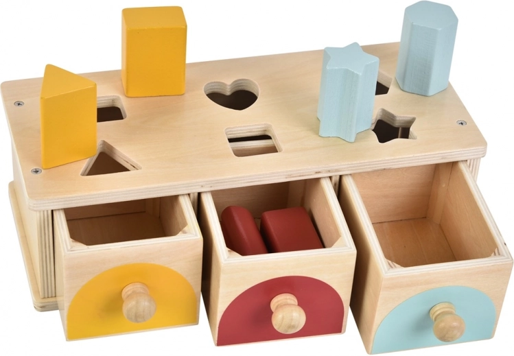 Leseno razvrščanje oblik s predali 2Kids Toys