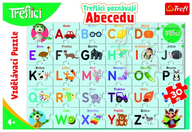 Izobraževalna sestavljanka 30 - Treflíci spoznavajo abecedo