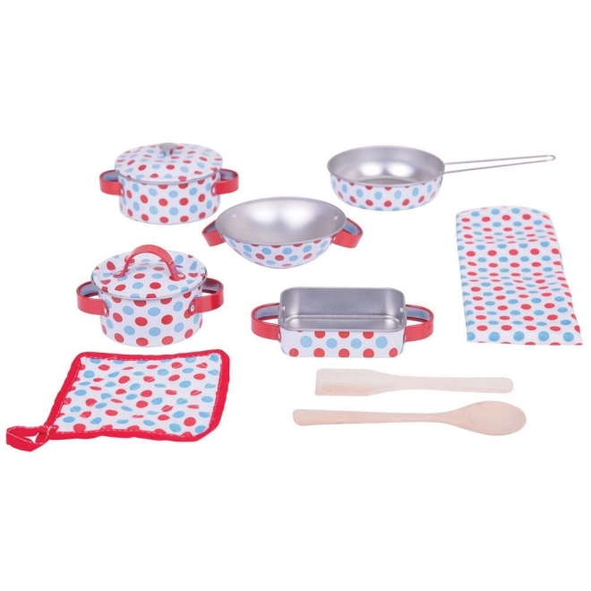 Bigjigs Toys Set posode s pikami
