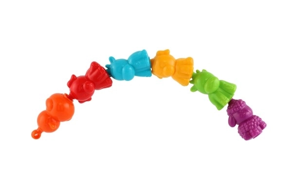 Plastične domače živali kmetija povezovalni v verigo 12 kosov 8 cm v plastični dozi 10x18 cm 12m+