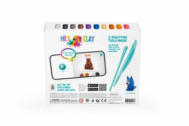 Hey Clay plastična set Gozdne živali