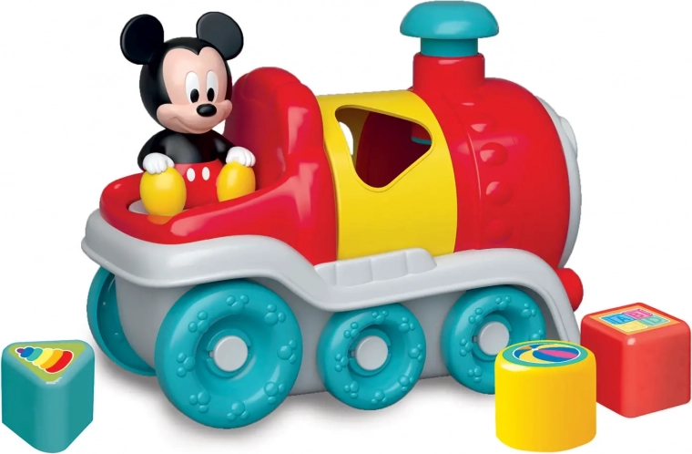 Clementoni Baby vstavljalni vlak Mickey Mouse