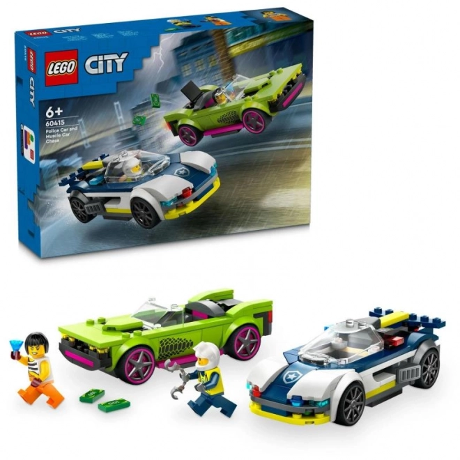 LEGO® City 60415 Policijska avtomobilska dirka in športni avto