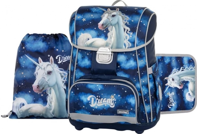 Šolski set Oxybag Premium z motivom samoroga