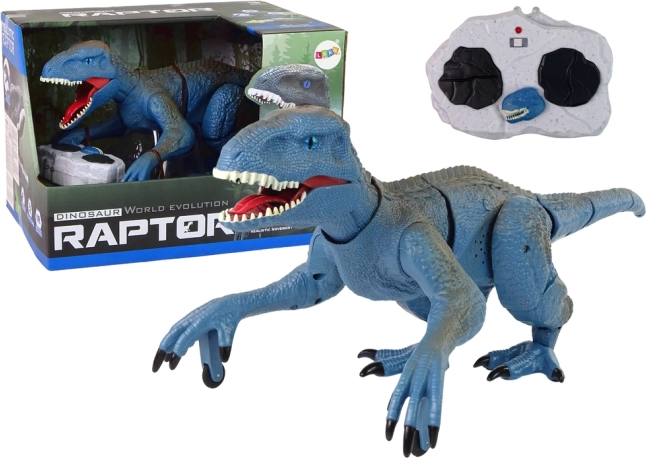 Daljinsko voden modri dinozaver Velociraptor