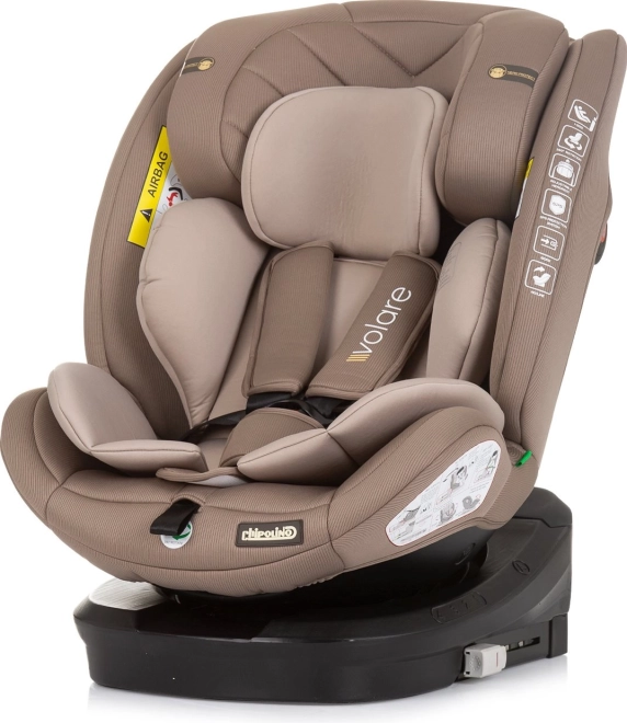 avtosedež i-Size 40–150 cm z Isofix 360 od Chipolino – Macadamia