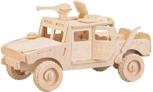 Woodcraft lesene 3D sestavljanke bojno vozilo