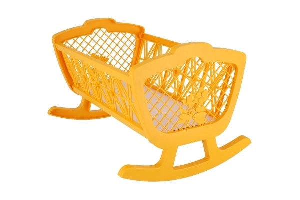 Zibelka za punčke brez kompleta plast 47x35x30cm v škatli 48x32x8cm