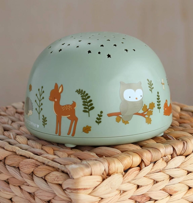 A Little Lovely Company Projektorska svetilka – Prijatelji iz gozda