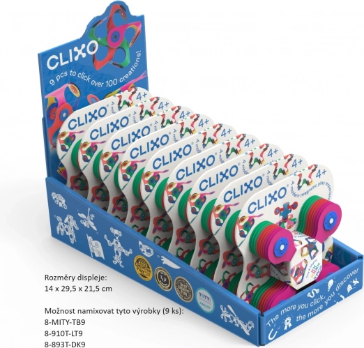Magnetni bloki Clixo Designer Pack, bež barva