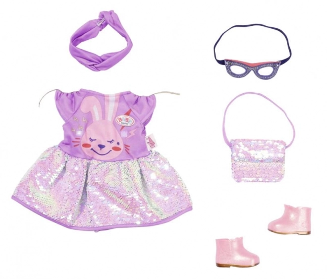 BABY born Set z oblekci Deluxe Rojstnodnevna izdaja, 43 cm